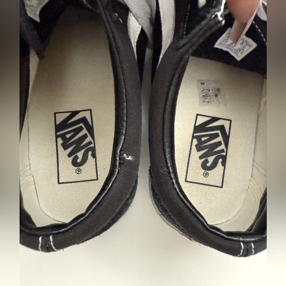 VANS Black Suede and Canvas Sneakers - Picture 7 of 9